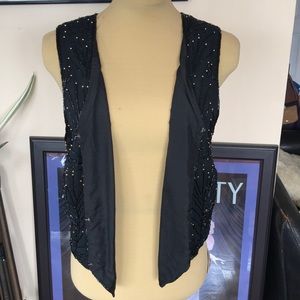 Silk fully beaded top